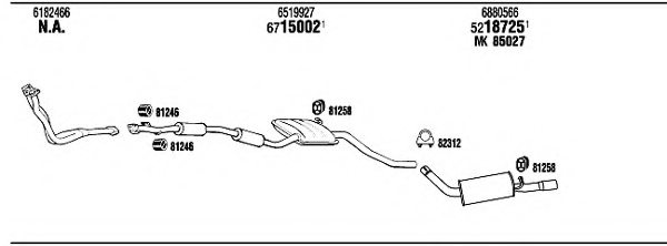 FONOS FO60397B Exhaust System